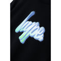 Black - Side - Hype Childrens-Kids Glow Script Sweatshirt