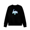 Black - Front - Hype Childrens-Kids Glow Script Sweatshirt
