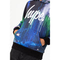 Navy - Side - Hype Boys Storm Drips Script Hoodie