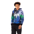 Navy - Front - Hype Boys Storm Drips Script Hoodie