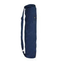 Blue - Front - Yoga-Mad Jute Yoga Mat Bag