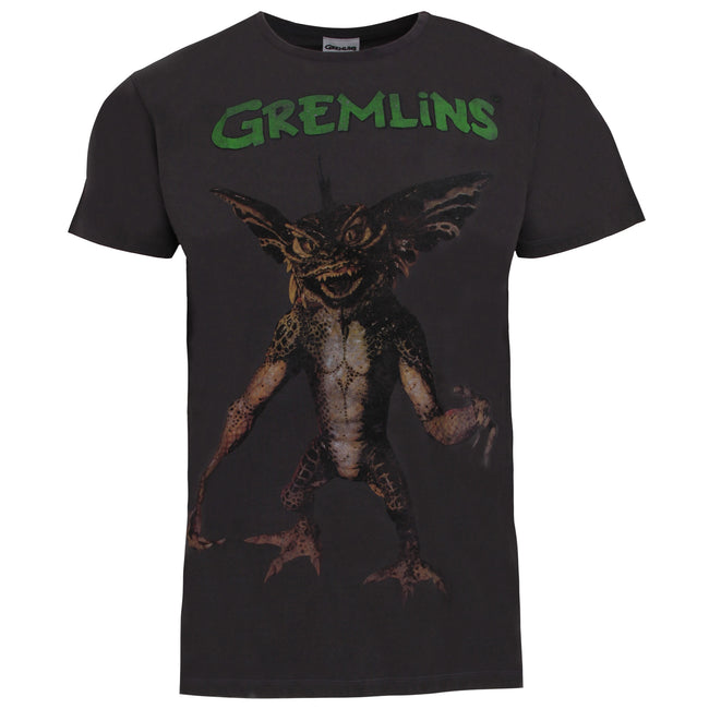 Charcoal - Front - Gremlins Official Mens Retro T-Shirt