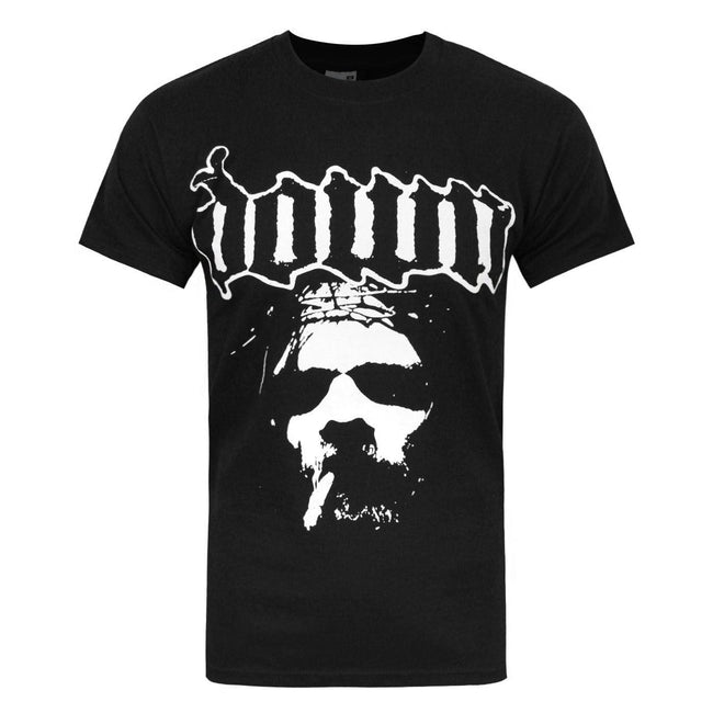 Black - Front - Down Official Mens Face T-Shirt