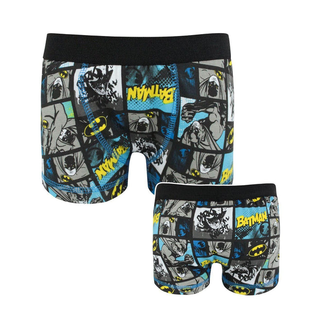 Multicolored - Front - Batman Official Boys Panel Boxer Shorts
