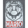 Gray - Side - Super Mario Mens Poster T-Shirt
