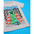 Gray - Side - Minecraft Boys Boom T-Shirt