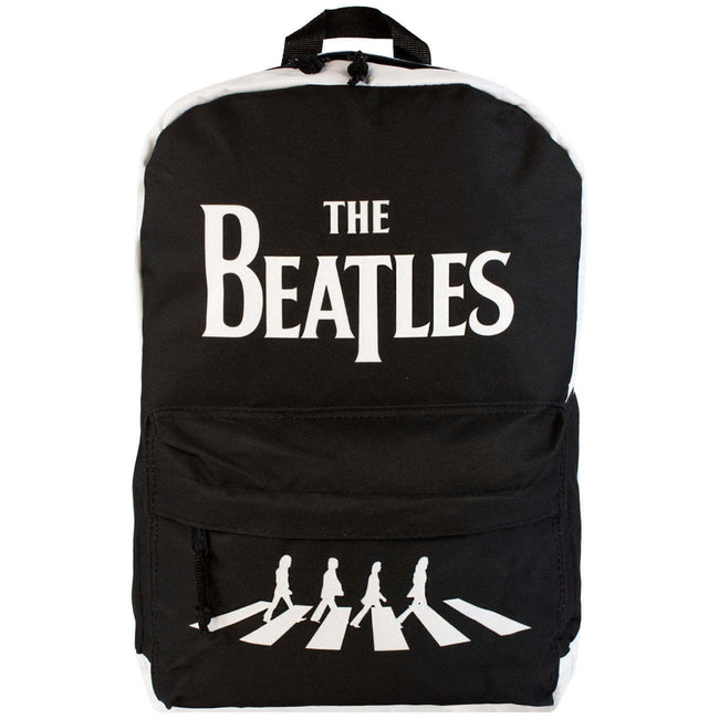 Black-White - Front - Rock Sax Abbey Road The Beatles Knapsack