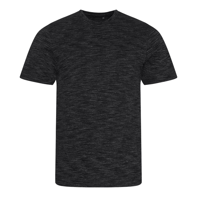 Cosmic Black-Cosmic White - Front - AWDis Mens Cosmic Blend T-Shirt