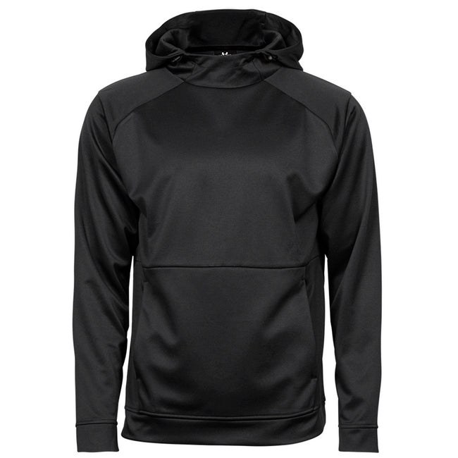 Black - Front - Tee Jays Mens Performance Hoodie
