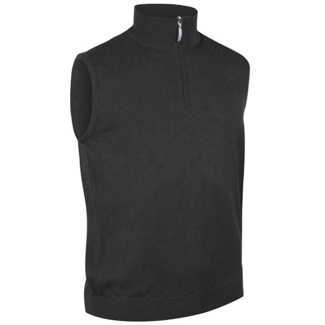 Charcoal - Front - Glenmuir Mens Zip Neck Undershirt
