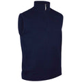 Navy - Front - Glenmuir Mens Zip Neck Undershirt