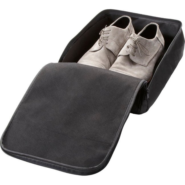 Solid Black - Side - Bullet Faro Non Woven Shoe Bag