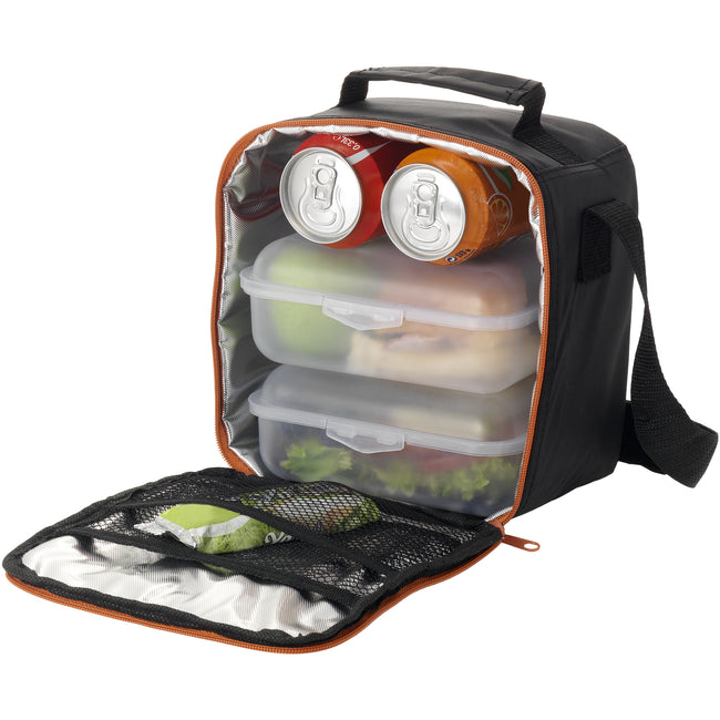 Solid Black - Front - Bullet Bergen Cooler Lunch Pack