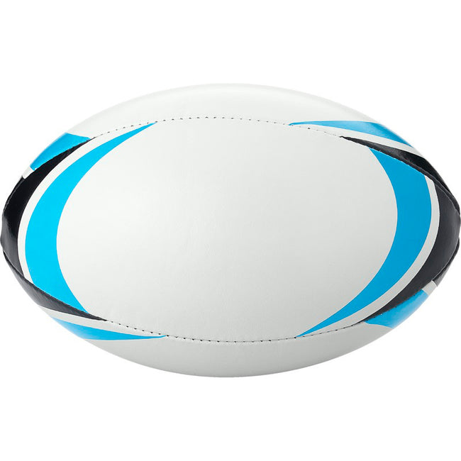 White,Blue - Back - Bullet Stadium Rugby Ball