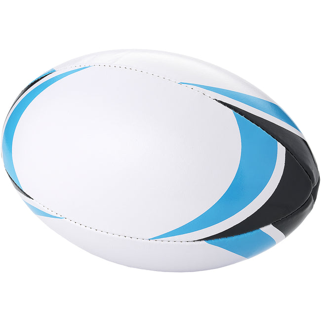 White,Blue - Front - Bullet Stadium Rugby Ball