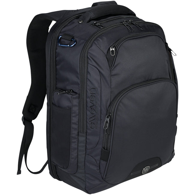 Solid Black - Side - Elleven Rutter 17in Computer Backpack