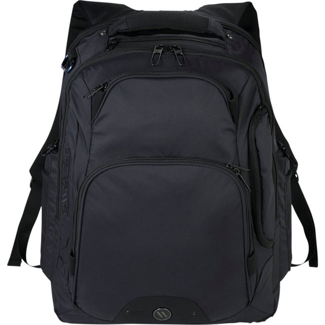 Solid Black - Front - Elleven Rutter 17in Computer Backpack