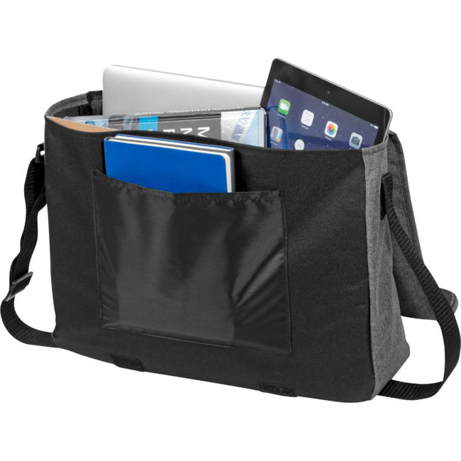 Heather Gray - Lifestyle - Bullet Heathered 15.6in Computer Messenger Bag