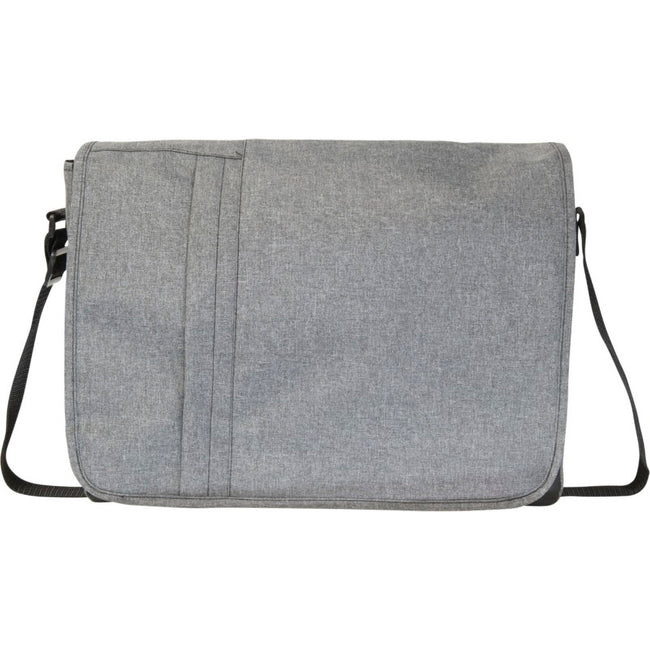 Heather Gray - Front - Bullet Heathered 15.6in Computer Messenger Bag