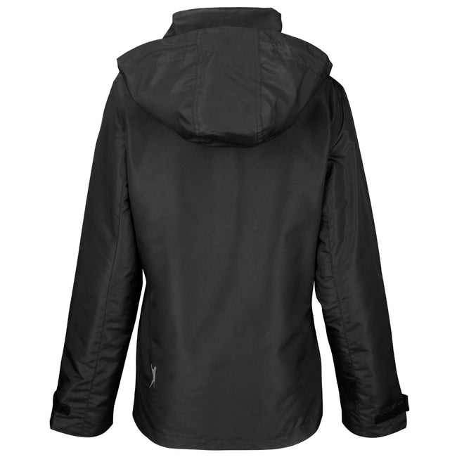 Solid Black - Back - Slazenger Womens-Ladies Top Spin Jacket
