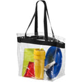 Transparent Clear, Solid Black - Back - Bullet Hampton Tote (Pack of 2)