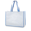 Blue - Front - Bullet Stripy Shopper