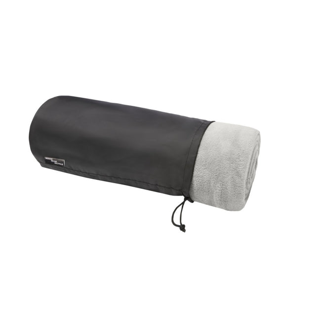 Gray - Front - Seasons Lily Fleece Blanket