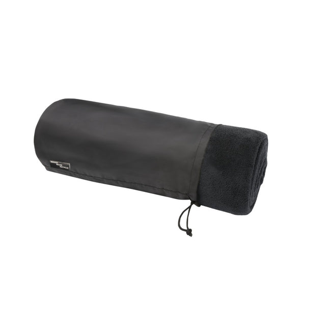 Solid Black - Front - Seasons Lily Fleece Blanket