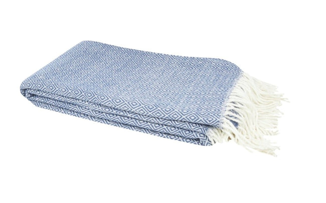 Royal Blue - Side - Seasons Zinnia Summer Blanket