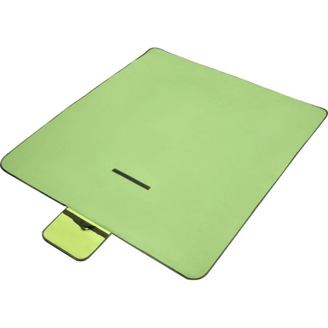 Mid Green - Side - Bullet Salvie Plastic Picnic Blanket