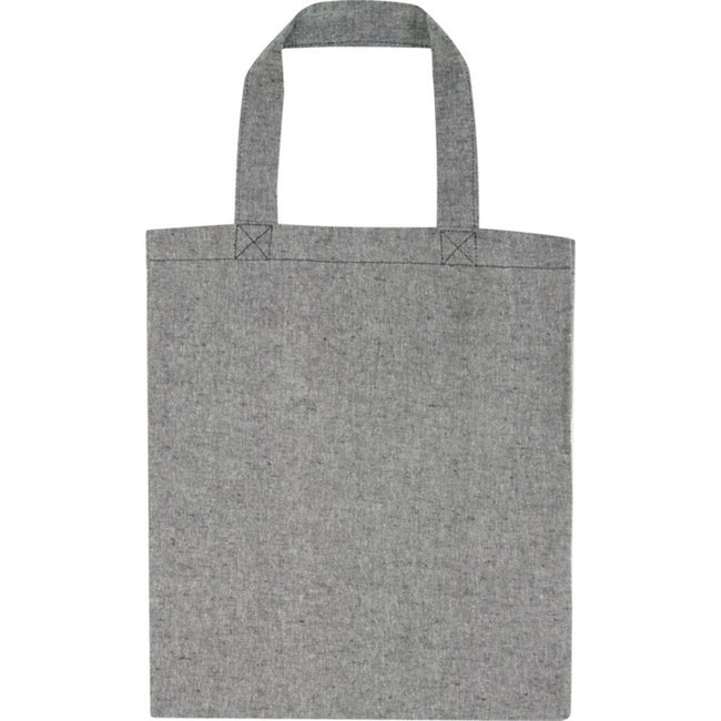 Black Heather - Back - Bullet Pheebs Recycled Tote Bag