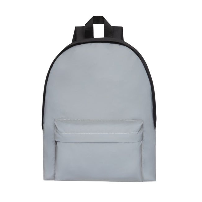 Silver - Front - Bullet Reflective Knapsack