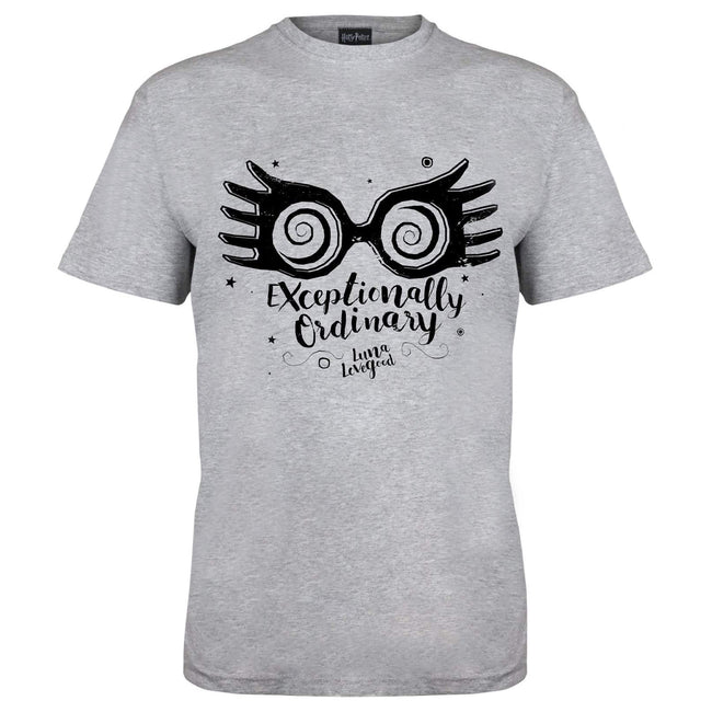 Gray Heather - Front - Harry Potter Mens Exceptionally Ordinary T-Shirt