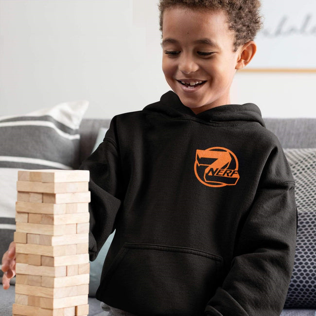 Black - Back - Nerf Boys Logo Hoodie