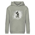 Gray Heather - Front - Disney Girls Pose Mickey Mouse Glitter Pullover Hoodie