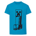 Teal - Front - Minecraft Girls Leaning Tower Creeper T-Shirt