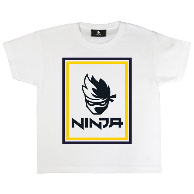 White - Side - Ninja Boys Logo T-Shirt