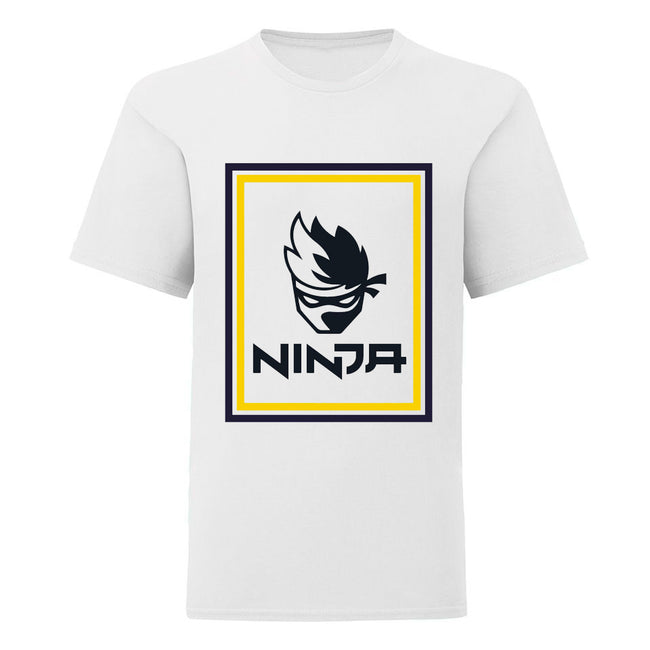 White - Front - Ninja Boys Logo T-Shirt