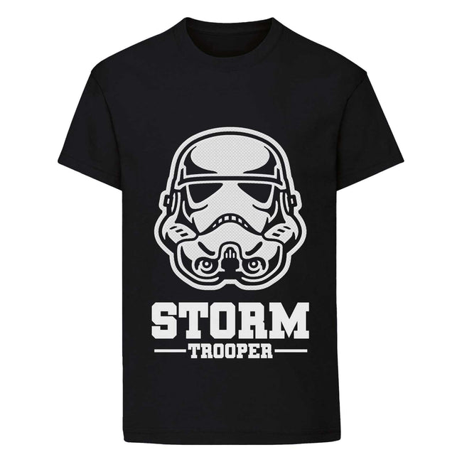 Black - Front - Star Wars Boys Stormtrooper Mask T-Shirt