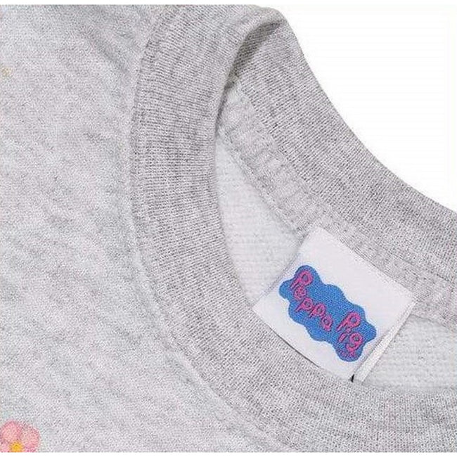 Gray Heather - Pack Shot - Peppa Pig Girls Hello Sunshine Sweatshirt