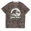 Black-Charcoal - Side - Jurassic World Mens Logo Pajama Set