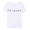 White - Front - Friends Girls Logo Crop Top