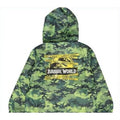 Green - Back - Jurassic World Girls Camo Logo Raincoat