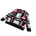 Black - Back - Ghostbusters Mens Proton Pack Knitted Sweater