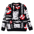 Black - Front - Ghostbusters Mens Proton Pack Knitted Sweater