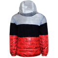 Burgundy-Black - Back - Piggy Boys Faces Puffer Jacket