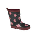 Burgundy-Black - Back - Piggy Girls Galoshes