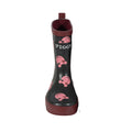 Burgundy-Black - Front - Piggy Girls Galoshes