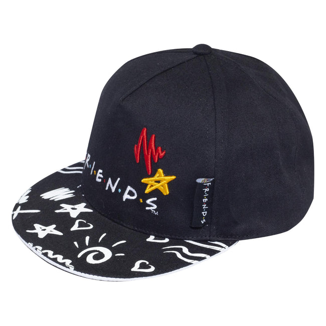 Black-White - Front - Friends Girls Logo Baseball Cap