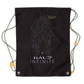 Black-Yellow-White - Front - Halo Infinite Girls Master Chief Drawstring Bag